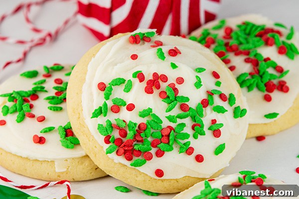 homemade-christmas-lofthouse-cookies Delightful Christmas Lofthouse Sugar Cookies with vibrant frosting, ready for holiday celebrations.