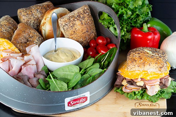 The Touchdown Triple Meat Sub The Touchdown sub sandwich with three types of deli meat