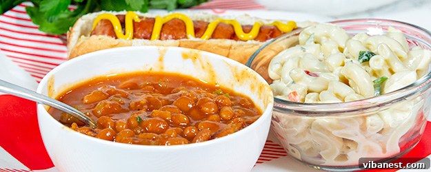 Easy Instant Pot Baked Beans ready to serve