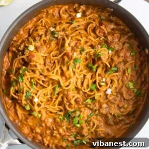 Easy One Pot Taco Spaghetti 3 one pot taco spaghetti