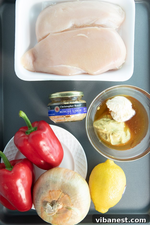 Effortless Baked Chicken Skewers 3 chicken skewer ingredients