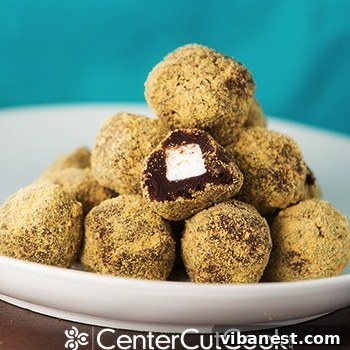S'mores Truffles ready to be served