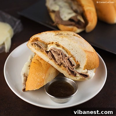 French Dip Sandwiches recipe card