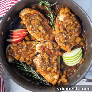 chicken with apple cider sauce