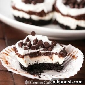 Decadent Chocolate Stack Cupcakes 2 chocolate lasagna cupcake