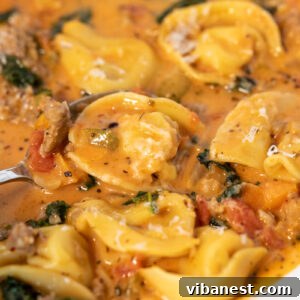 Fiery Italian Sausage Tortellini Soup 6 spicy sausage tortellini soup