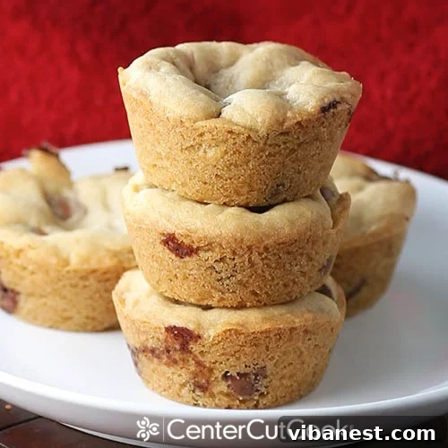 chocolate chip lava cookies 6.jpg Freshly baked chocolate chip lava cookies in a muffin tin