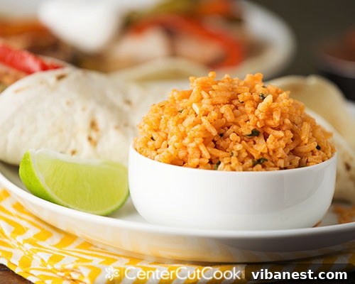Mexican Rice Side Dish Perfectly Cooked Mexican Rice in a Bowl