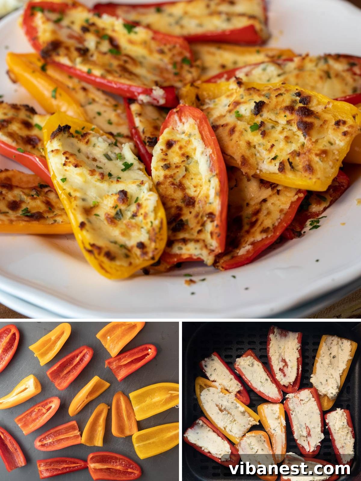 Air Fryer Stuffed Sweet Pepper Bites 3 how to make air fryer stuffed mini peppers