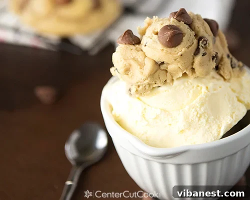 edible chocolate chip cookie dough 4.jpg Edible chocolate chip cookie dough with ice cream