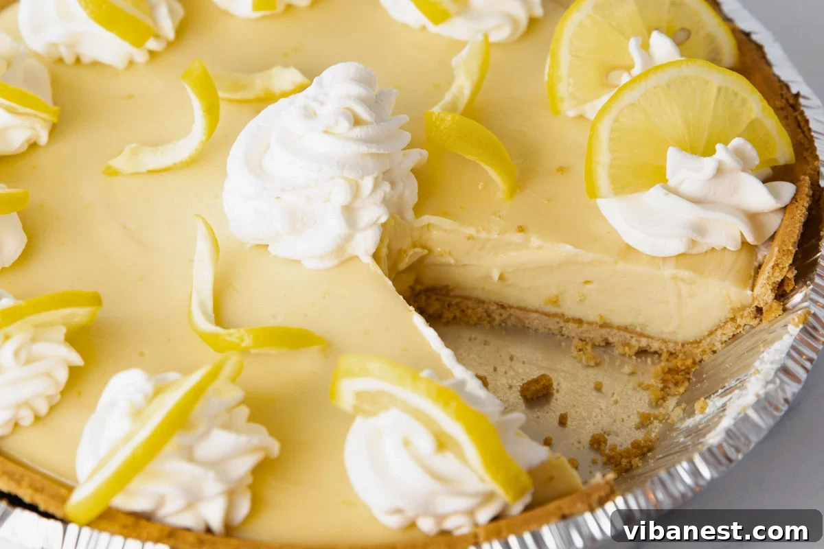 Sunshine Graham Delight 2 Classic Lemon Pie with Graham Cracker Crust