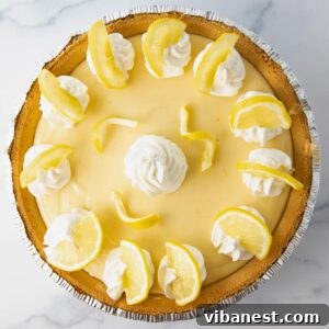Sunshine Graham Delight 7 lemon pie with graham cracker crust