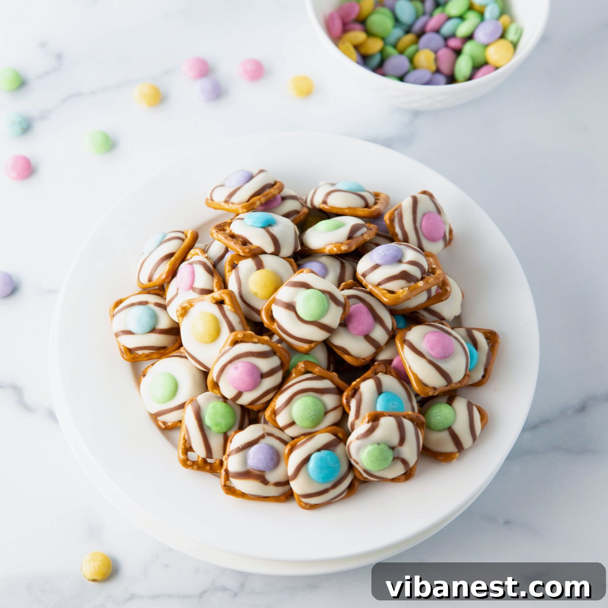 Sweet Easter Pretzel Delights 5 chocolate pretzels for easter