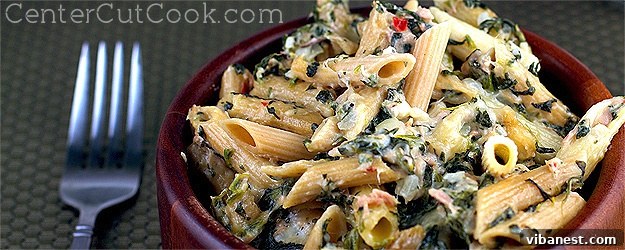 Modern Tuna Casserole with Spinach and Whole Wheat Penne