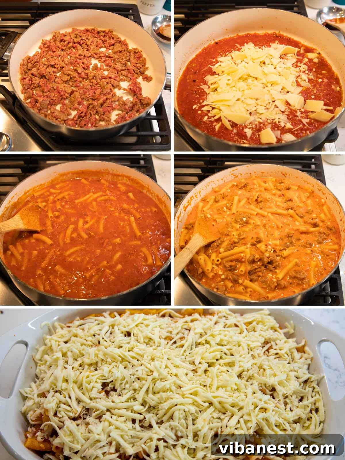 Olive Garden Style Baked Ziti 4 baked ziti cooking instructions step by step