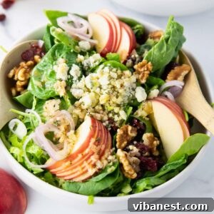 Fall Harvest Salad with Apple Cider Vinaigrette Dressing