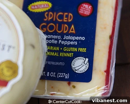 Variety of Wisconsin cheeses chosen for the soup recipe