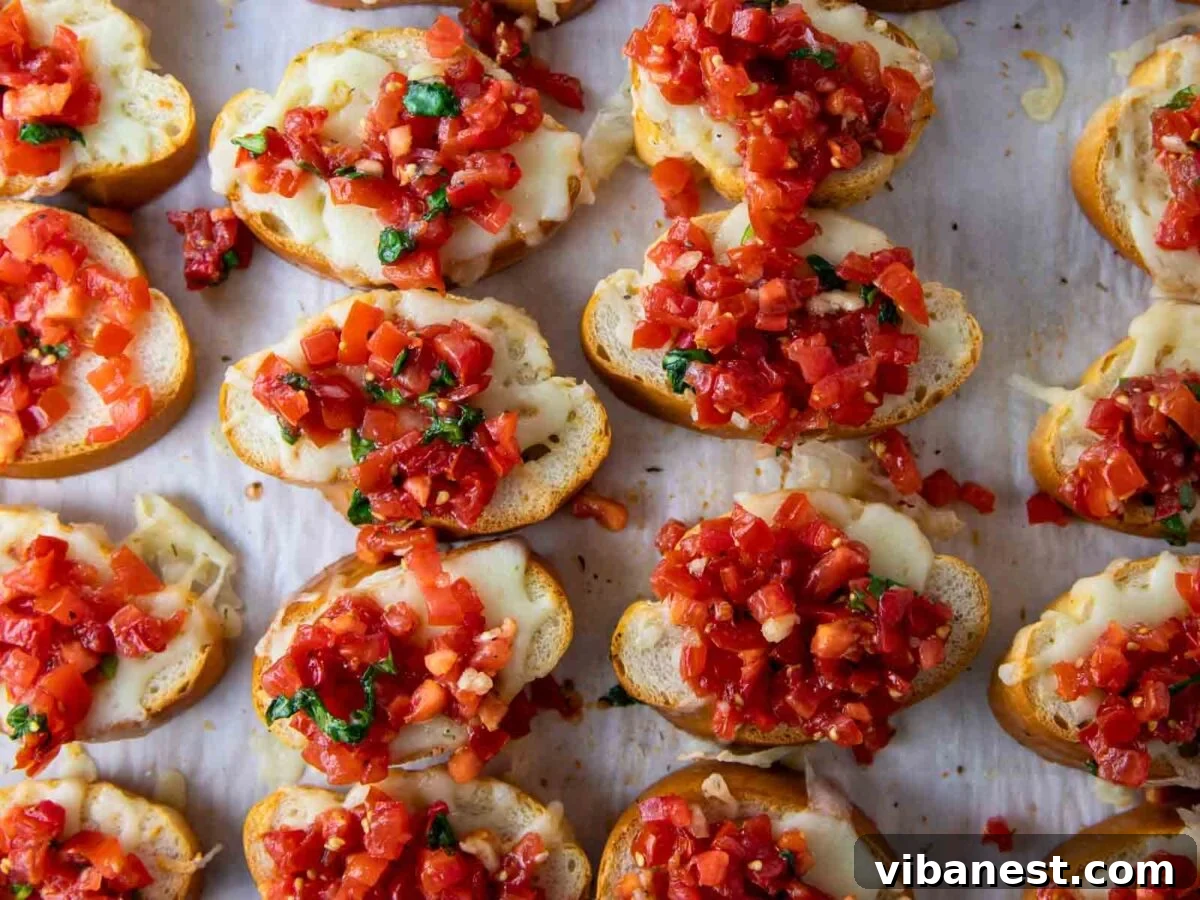 Melted Mozzarella Bruschetta 17 bruschetta with mozzarella