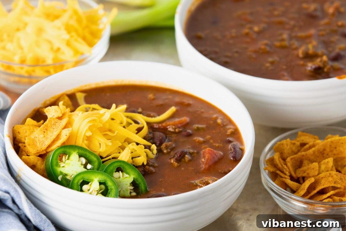 Ultimate Instant Pot Chili 4 All the fresh ingredients laid out for making Instant Pot chili