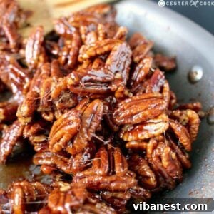 maple cinnamon candied pecans