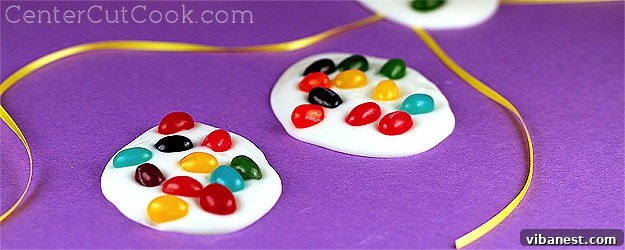 Vibrant Jelly Bean Bark ready for Easter