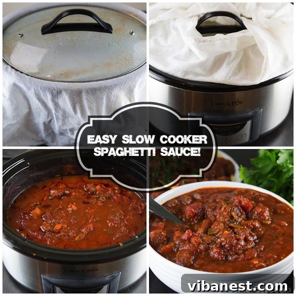 Spaghetti Sauce Consistency Trick Towel trick for slow cooker spaghetti sauce