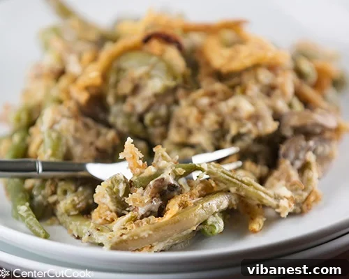Slow Cooker Green Bean Casserole, Oven Space Saver Slow cooker green bean casserole ready to serve