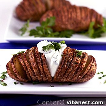Garlic Herb Hasselback Potatoes Garlic Herb Hasselback Potatoes