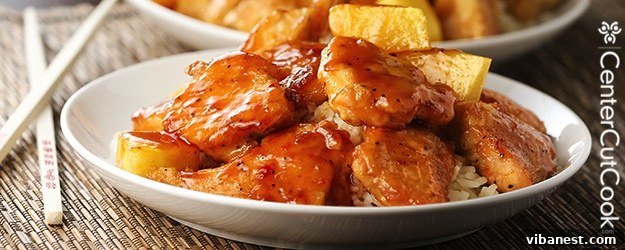 sweet and sour chicken.jpg A final shot of the homemade sweet and sour chicken dish.