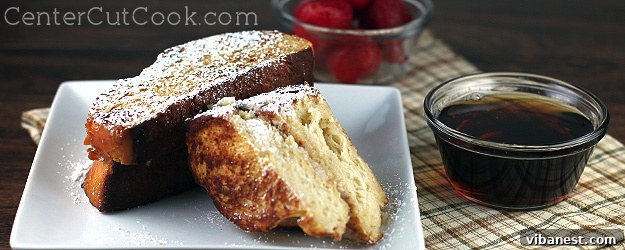 Decadent Challah French Toast with Cream Cheese Filling