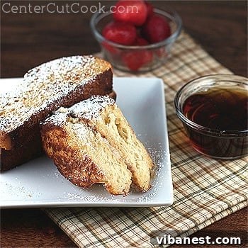 French toast with cream cheese filling