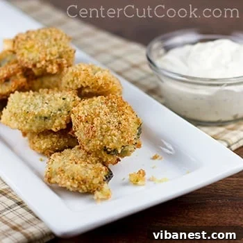 Fried Pickles with Ranch Dip Close-up of golden fried pickles with ranch dip