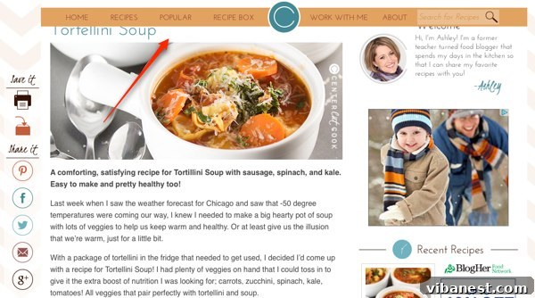 CenterCutCook's New Sticky Menu Bar for Easy Navigation