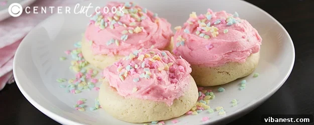 lofthouse style cookies.jpg Lofthouse style cookies - close up of frosted cookie