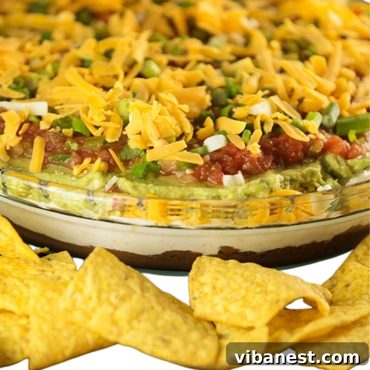 Legendary Seven Layer Fiesta 2 Easy 7 layer Mexican Dip