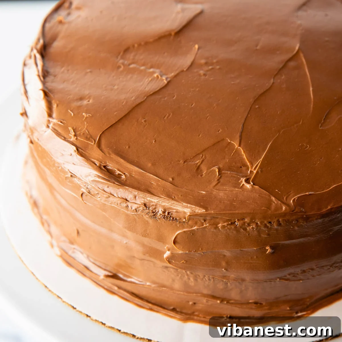 Savor Portillos Legendary Chocolate Cake 12 A freshly frosted Portillo's copycat chocolate cake