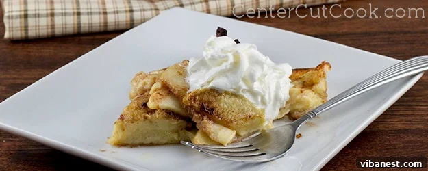 Delicious German Apple Pancake with caramelized apples