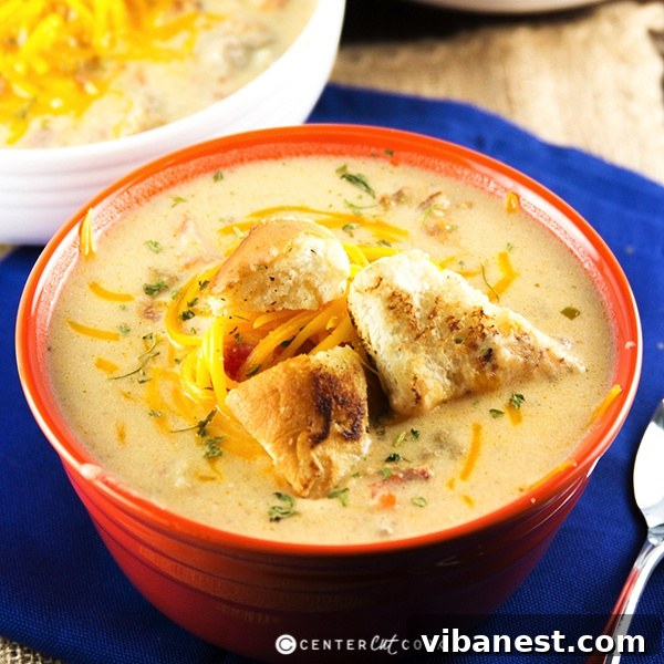 Hearty Cheeseburger Soup Cheeseburger soup fb