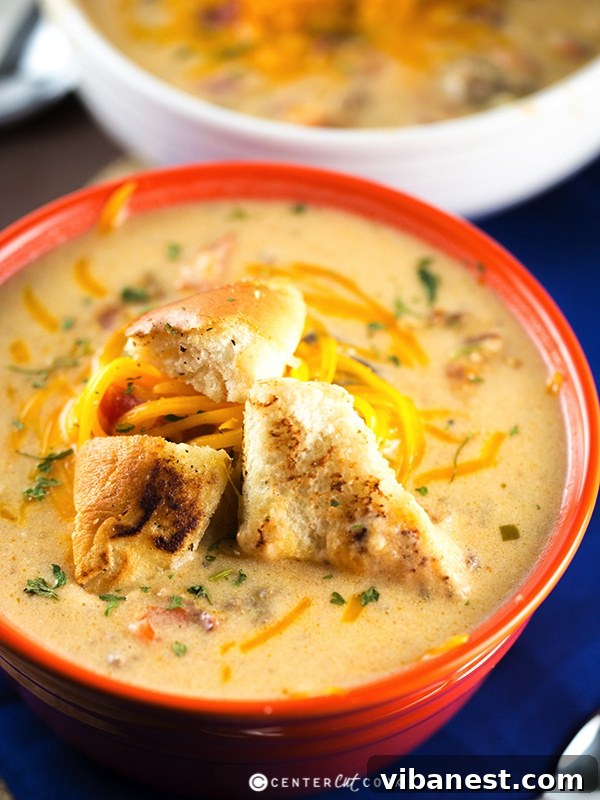 Stovetop Cheeseburger Soup Cheeseburger soup 6