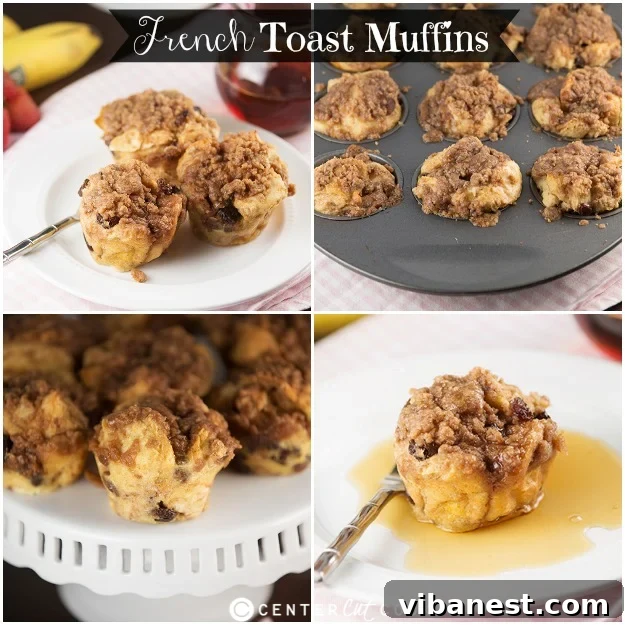 French Toast Muffins Ready to Serve Close-up of golden brown French Toast Muffins fresh from the oven