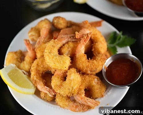 Breaded Shrimp Ready to Fry A selection of breaded shrimp ready to be fried, arranged neatly on a platter.