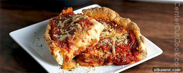 Irresistible Homemade Chicago Deep Dish Pizza