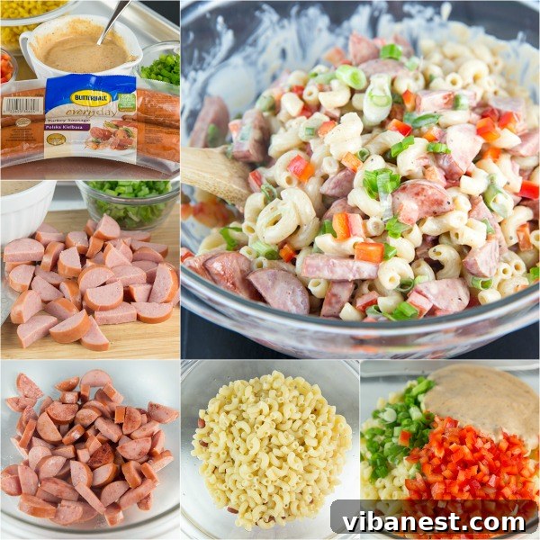 bbq macaroni salad close up
