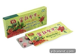 Miracle Berry Experiment Miracle berry fruit tab - for taste bud experiments