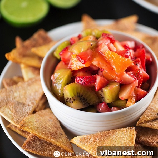 fruit salsa 2.jpg Serving bowl of fruit salsa with crisps