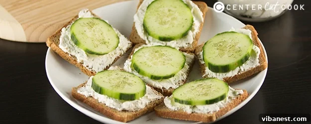 Delicious Cucumber Sandwiches An array of delicious cucumber sandwiches, artfully arranged