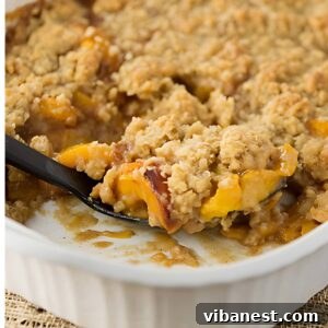 Golden Peach Crumble 3 Fresh Peach Crisp
