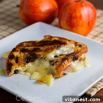 Havarti and Apple Sandwich Recipe Grilled Havarti and apple sandwiches sliced in half