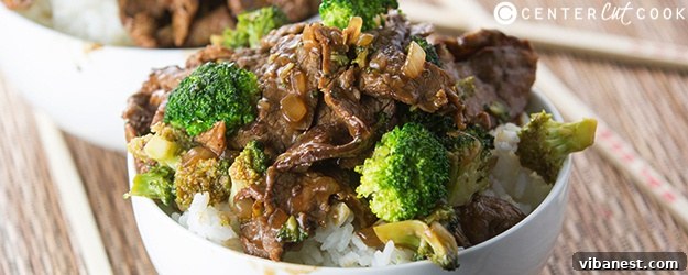 Delicious Homemade Broccoli Beef Stir-Fry ready to be served
