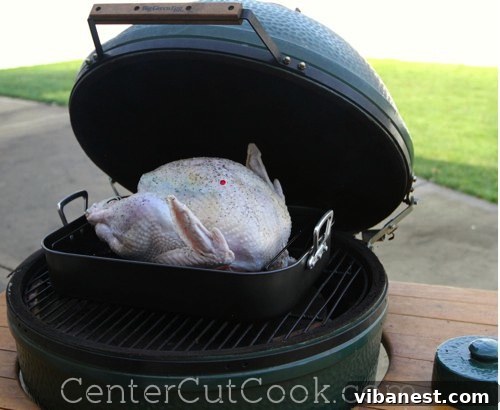 Grilling Thanksgiving Turkey Turkey Grilling on Big Green Egg